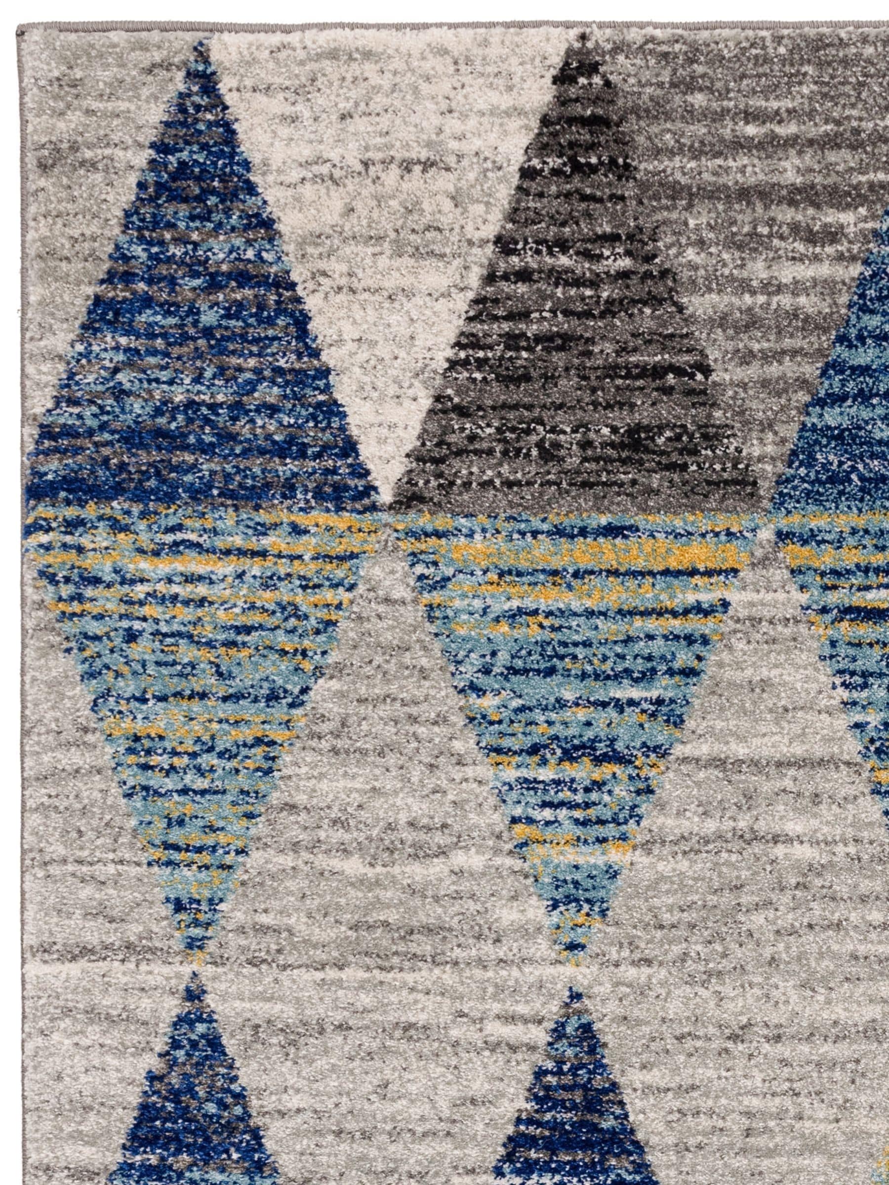 Asiatic Rugs Muse Harlequin rug blue polypropylene, UK version