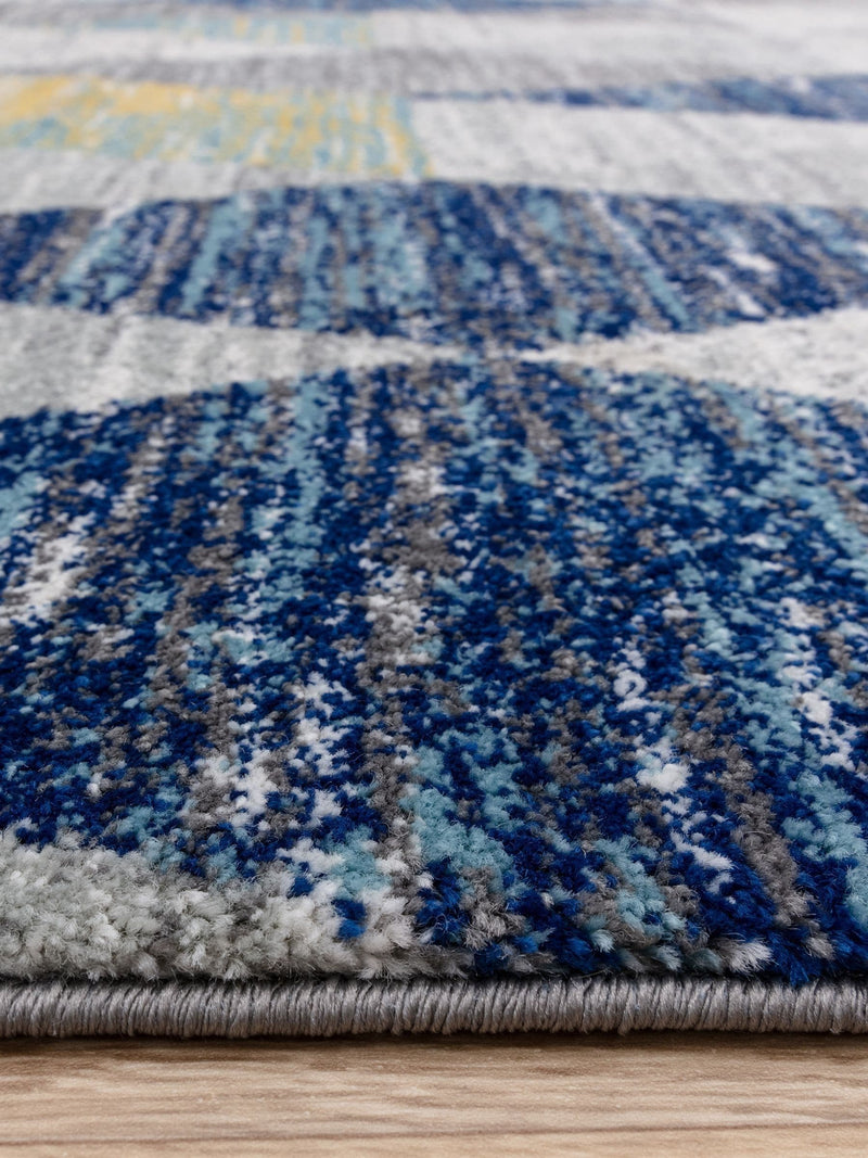 Asiatic Rugs Muse Harlequin rug blue polypropylene, UK version