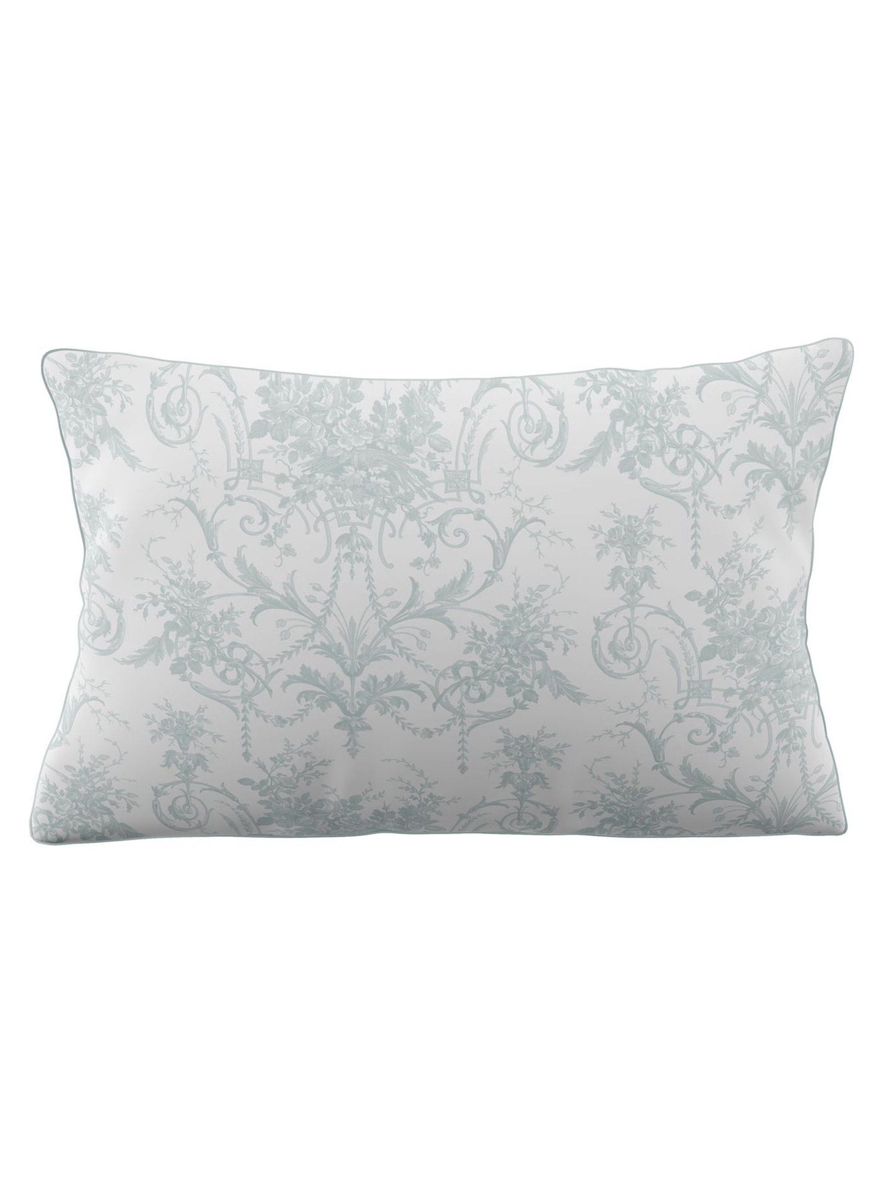 Laura Ashley Set of 2 Seaspray Blue Tuileries 200 Thread Count Cotton Sateen Pillowcases Set