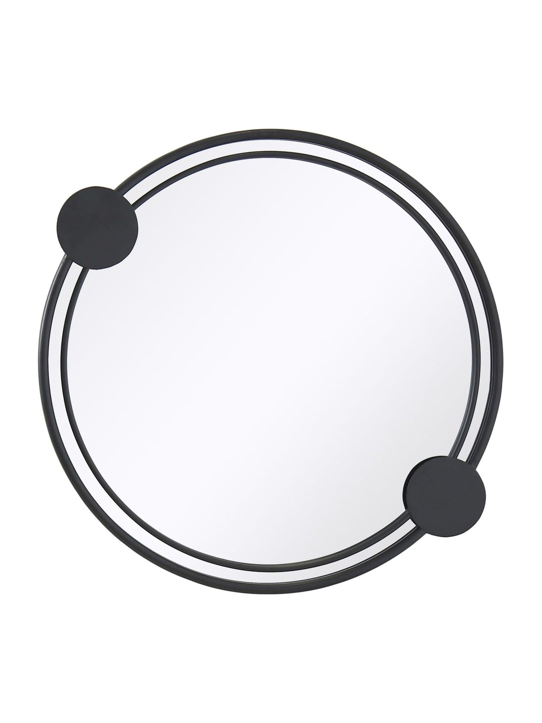 Charles Bentley Warsaw round garden mirror with dots, UK version