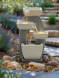 Charles Bentley 4-tier cascading garden water fountain 65cm - British product