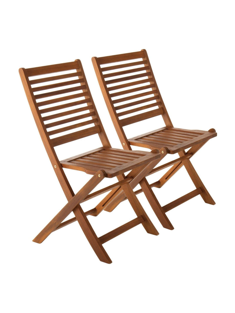 Charles Bentley acacia wood foldable garden chairs, imported from the UK
