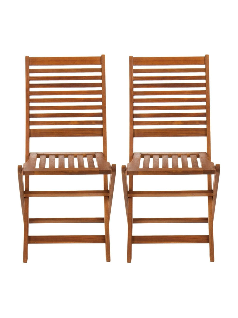 Charles Bentley acacia wood foldable garden chairs, imported from the UK