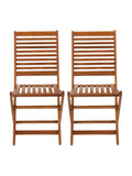 Charles Bentley acacia wood foldable garden chairs, imported from the UK