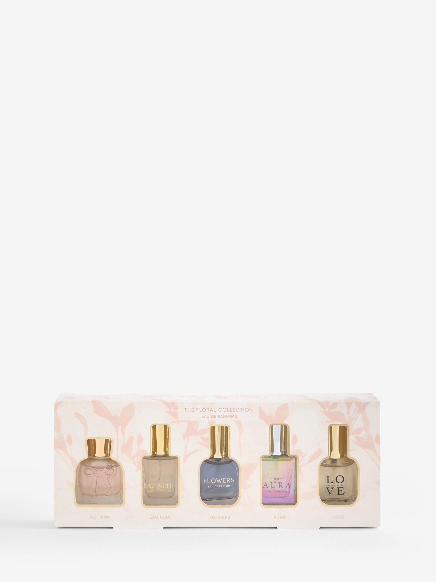 Mini floral perfume gift set five bottles - British product