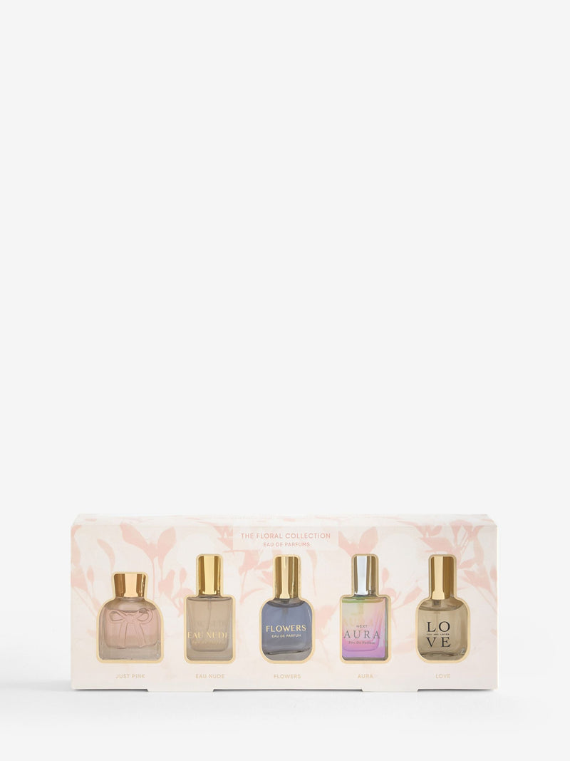 Mini floral perfume gift set five bottles - British product