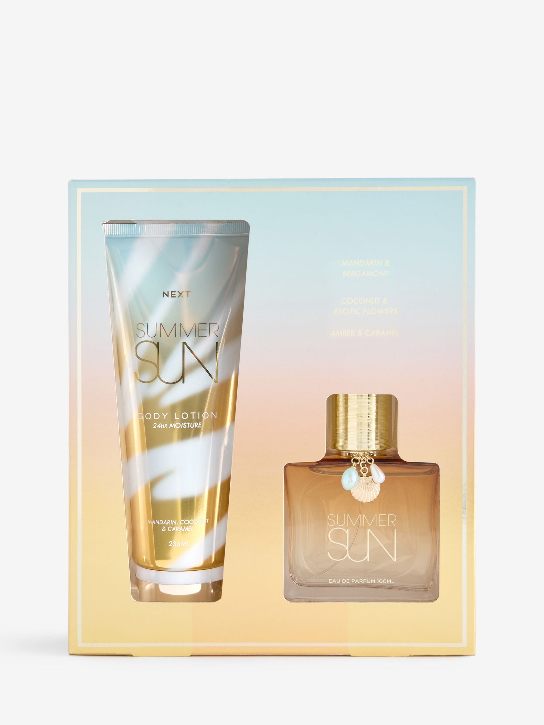 Summer Sun perfume and lotion gift set 100ml - British product