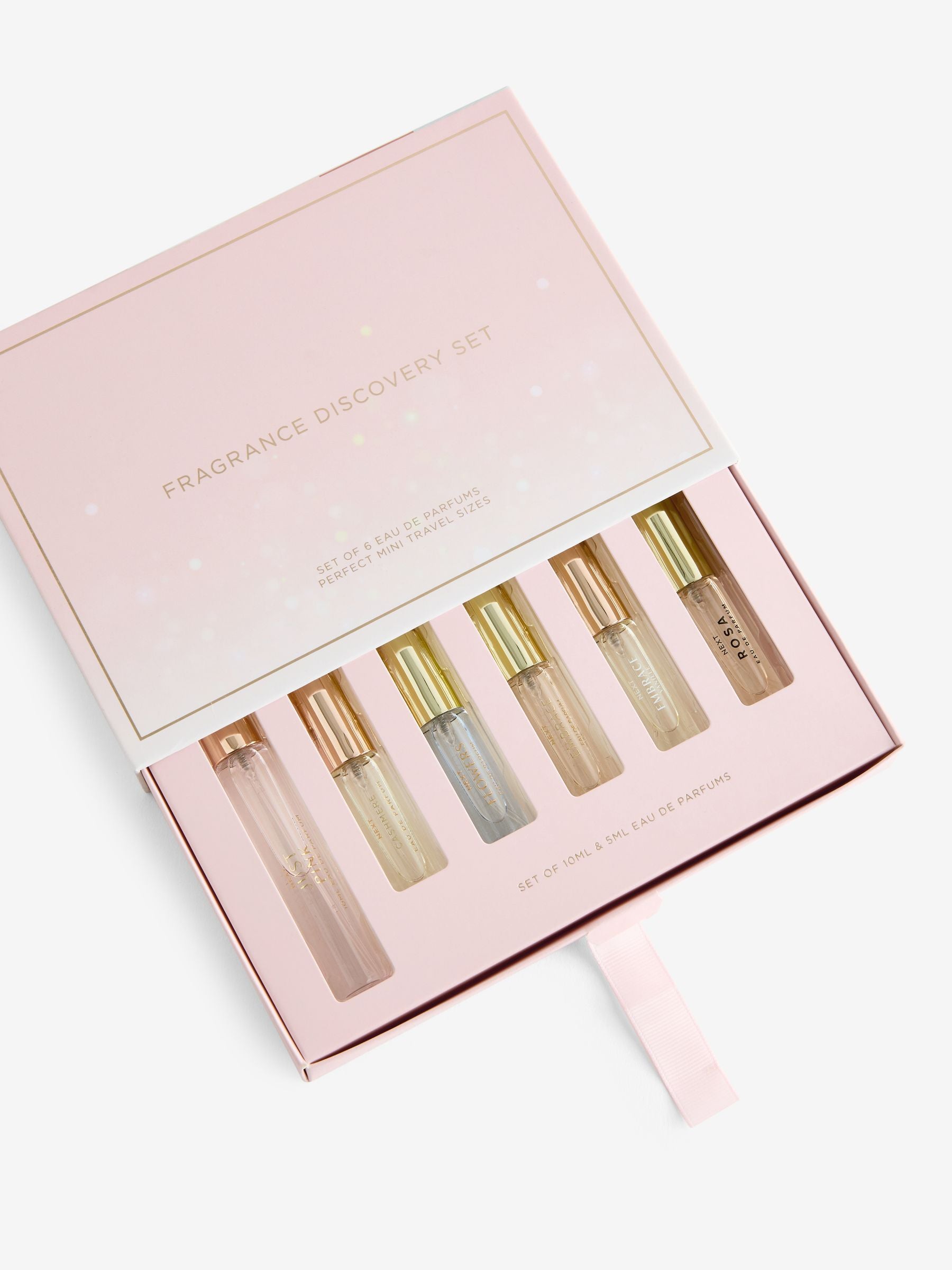 Perfume discovery set with six Eau de Parfum vials, imported from the UK
