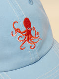 Joules kids blue octopus baseball cap, UK version