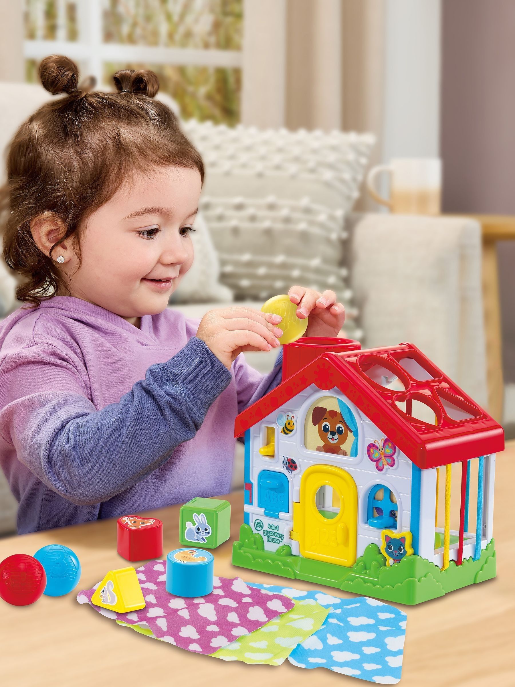 Leapfrog 4-in-1 Discovery House toddler toy, imported from the UK