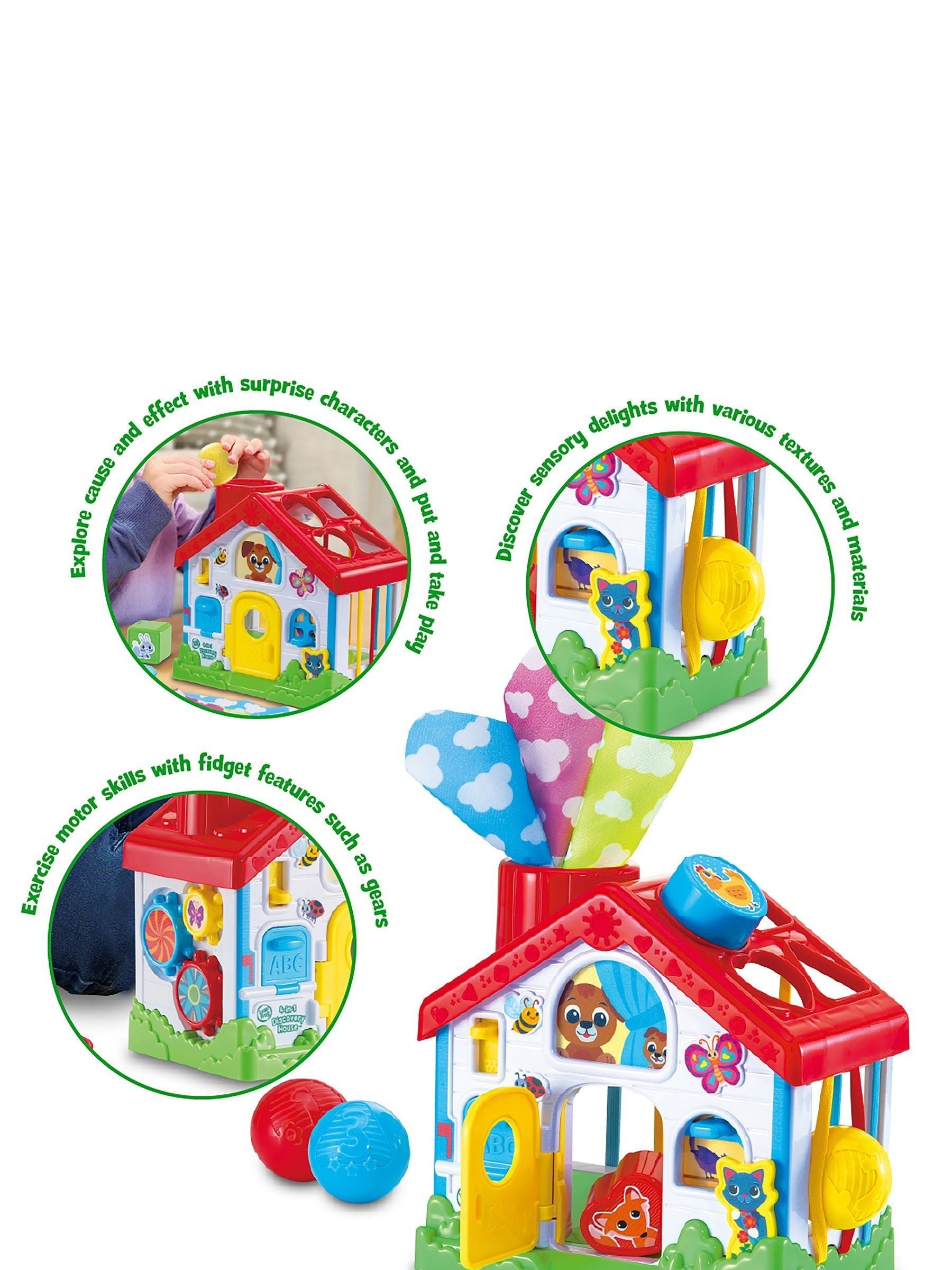 Leapfrog 4-in-1 Discovery House toddler toy, imported from the UK
