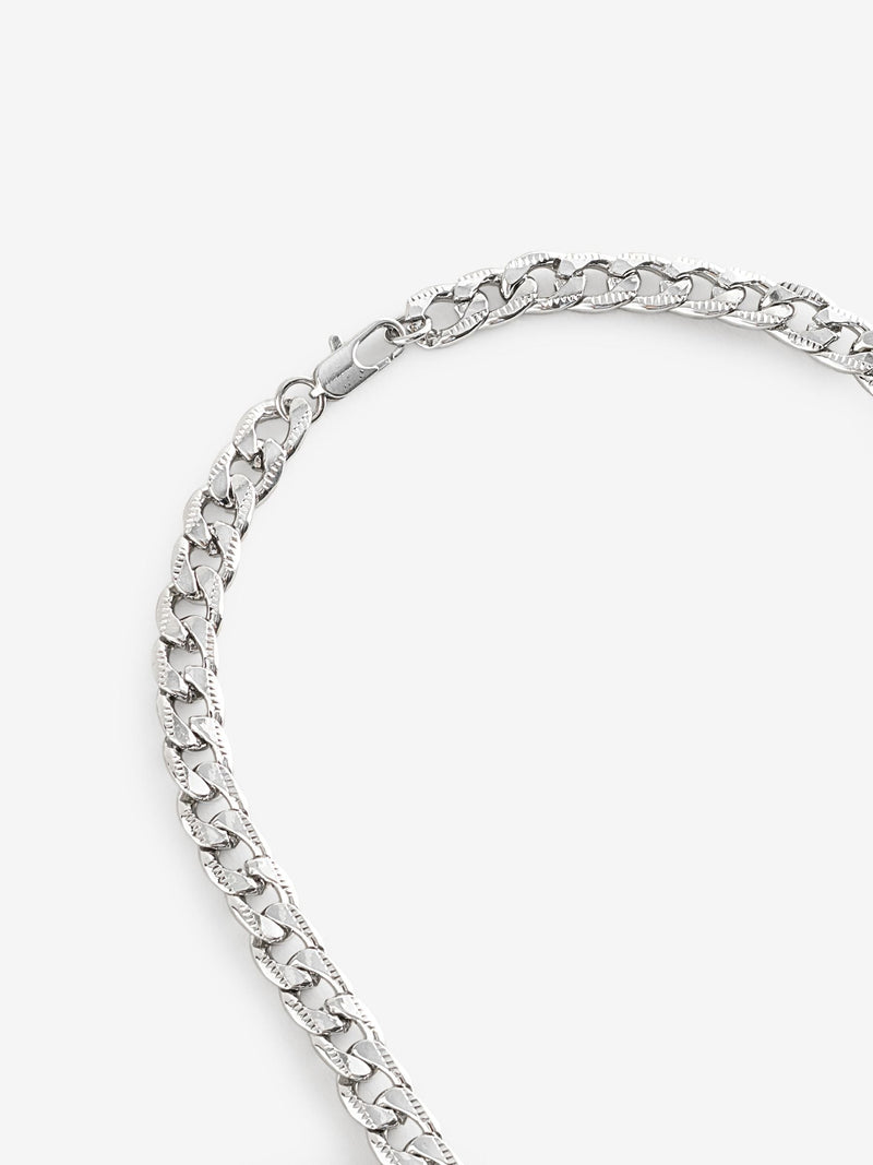 Curb chain necklace made of iron - British product