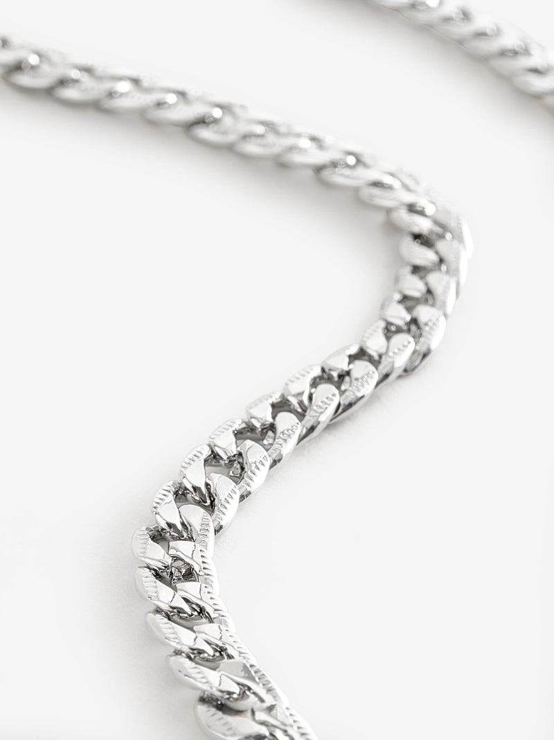 Curb chain necklace made of iron - British product
