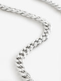 Curb chain necklace made of iron - British product