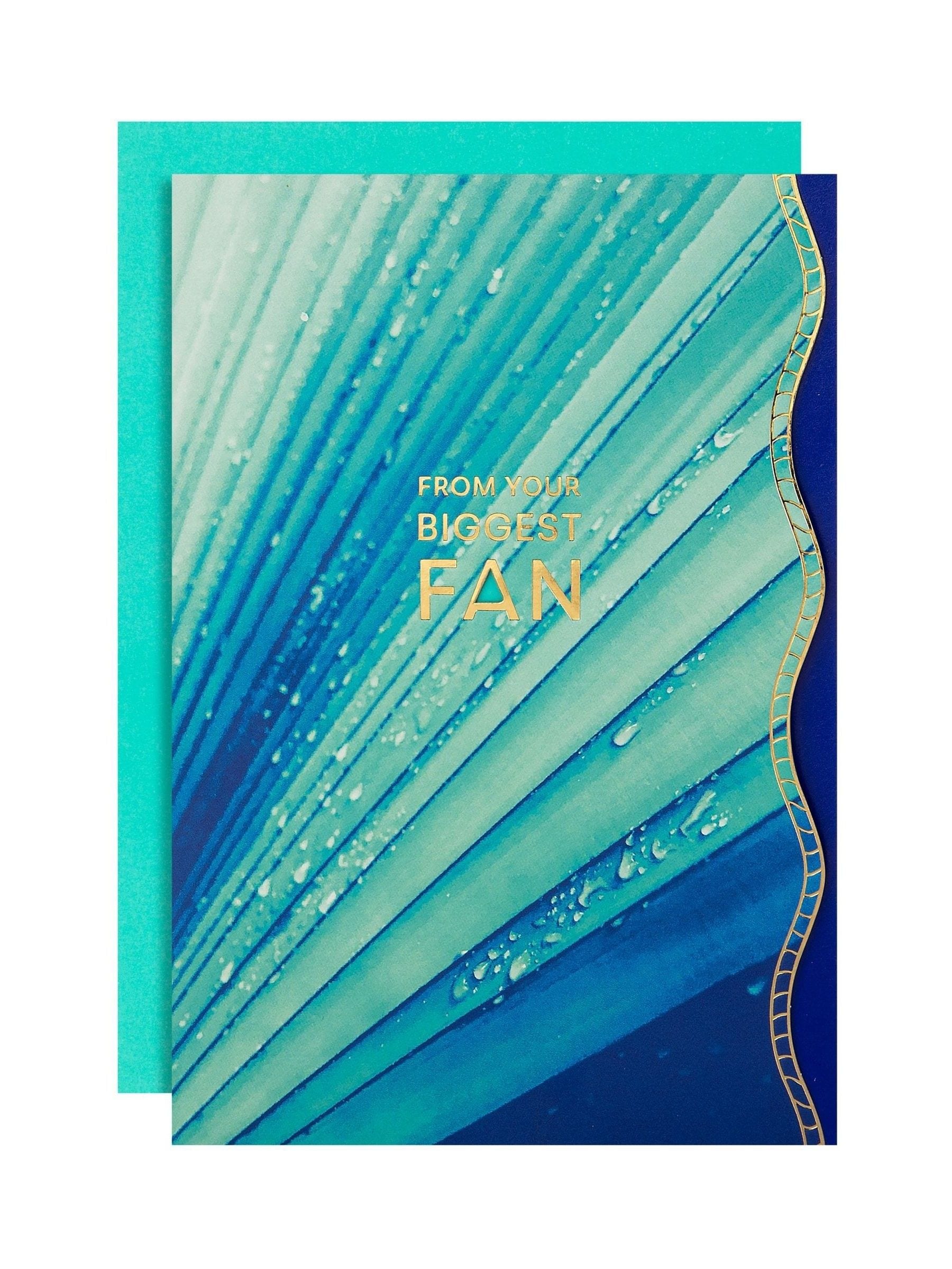 Hallmark Vivid Aura 'From Your Biggest Fan' greeting card, UK version