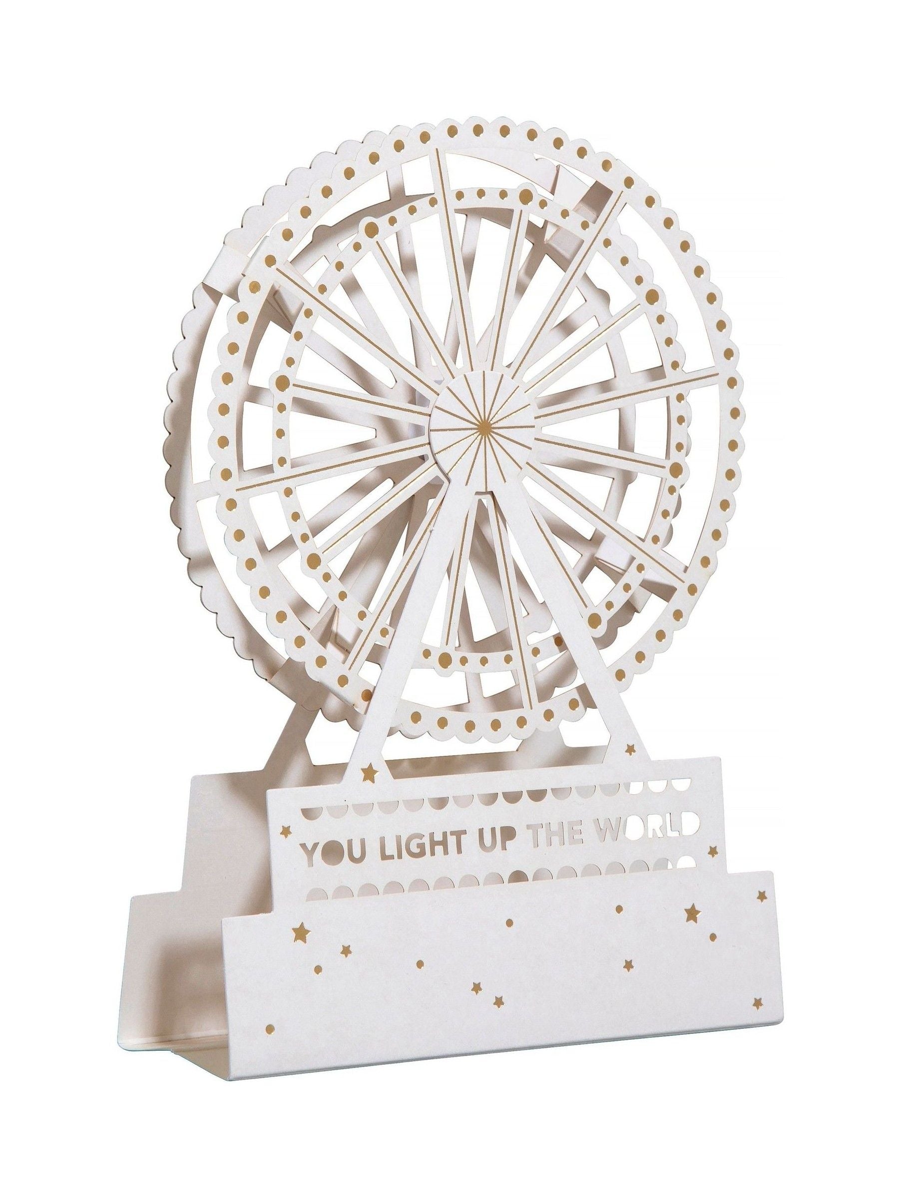 Hallmark 3D Ferris Wheel greeting card, UK version