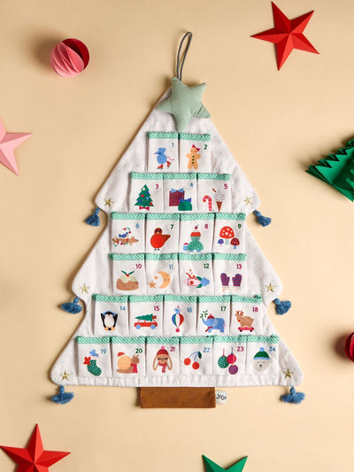 Next JoJo Maman Bébé Christmas Tree Hanging Advent Calendar- Buy online at McGrocer