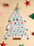 JoJo Maman Bébé advent calendar Christmas tree hanging 50x36cm (British brand)