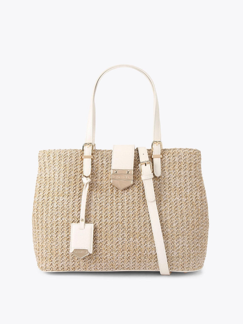 Carvela Brown Maria Midi tote bag, imported from the UK