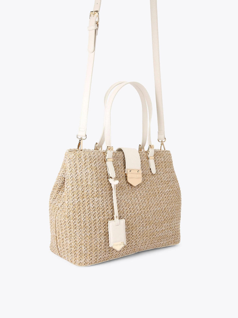 Carvela Brown Maria Midi tote bag, imported from the UK