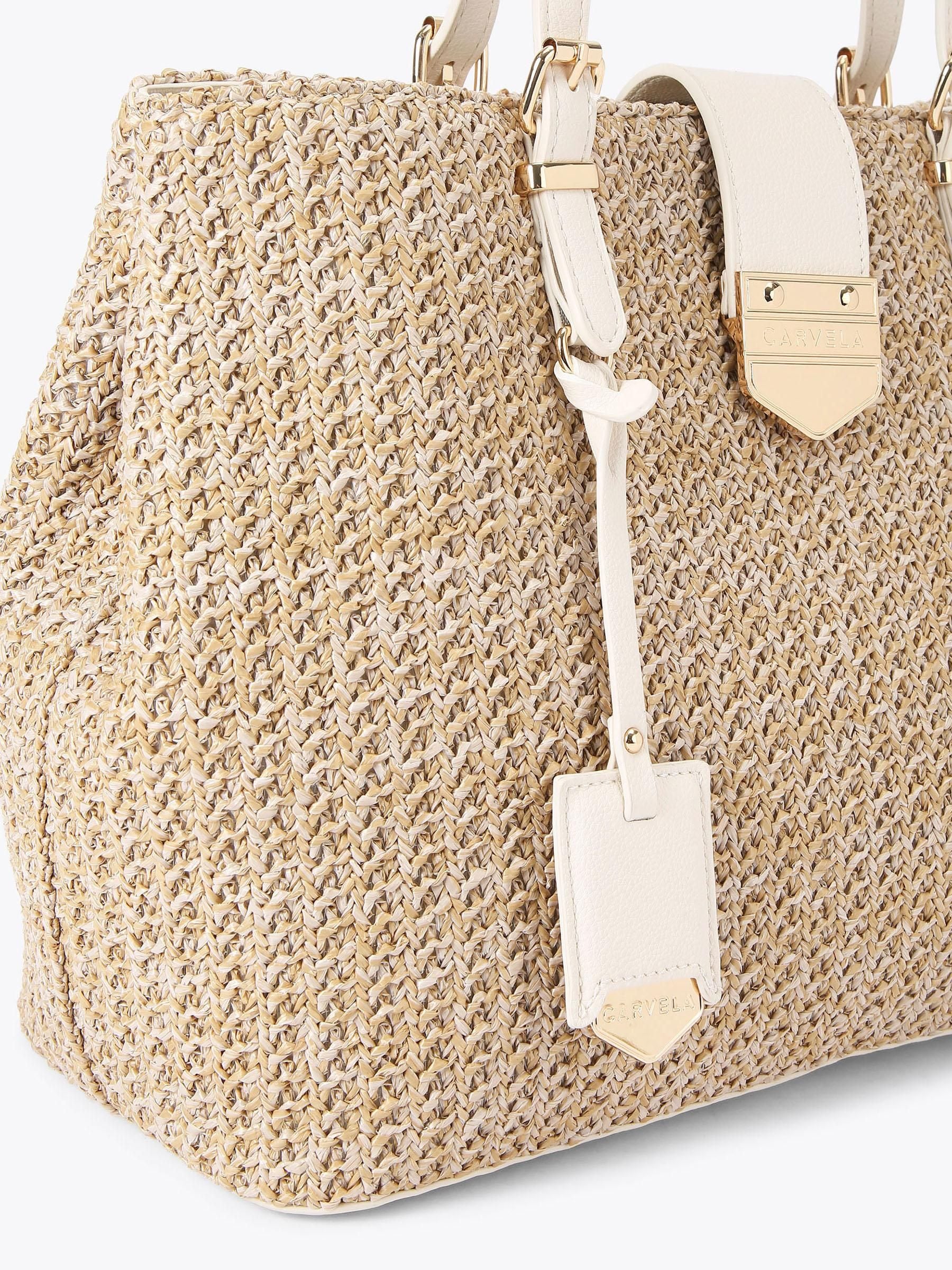 Carvela Brown Maria Midi tote bag, imported from the UK