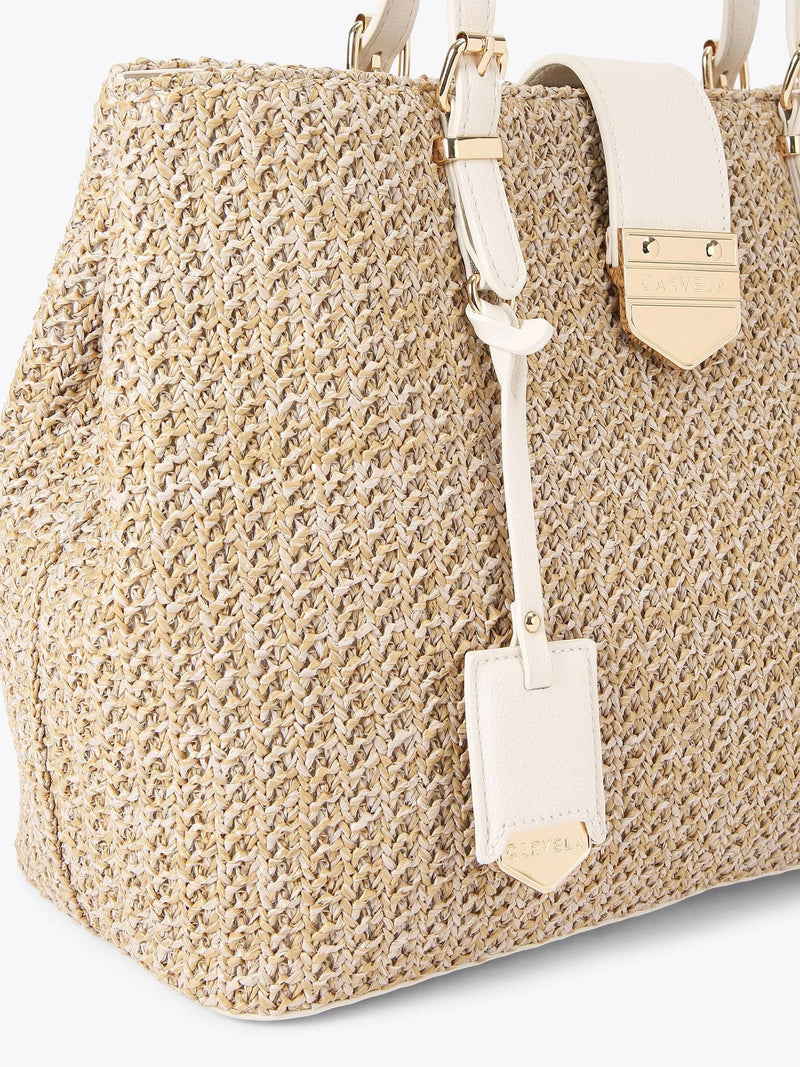Carvela Brown Maria Midi tote bag, imported from the UK