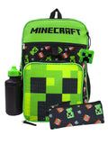 Vanilla Underground Black Minecraft backpack set 5 piece (British brand)