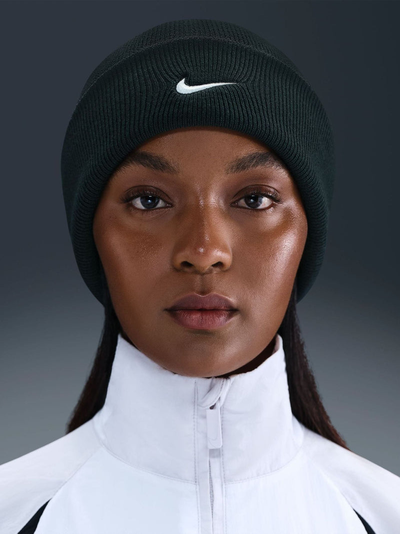 Nike beanie green peak swoosh logo - British product