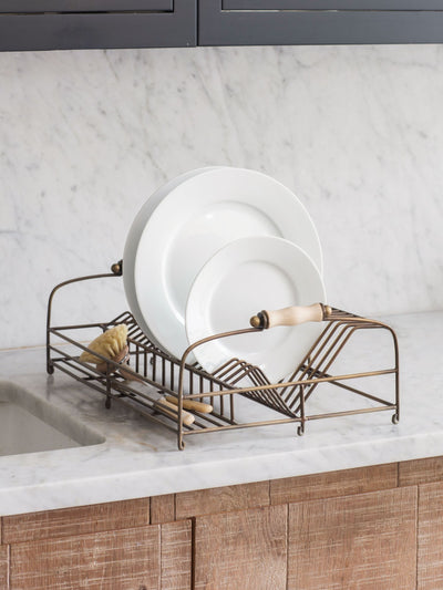 Next Garden Trading Antique Brass Brompton Dish Rack- Buy online at McGrocer