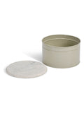 Garden Trading Brompton clay cake tin with marble lid - British product