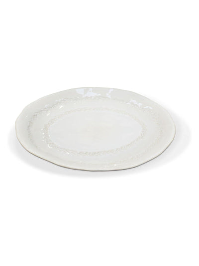 Next Garden Trading White Overton Ceramic Serving Platter 31.5x40cm- Buy online at McGrocer