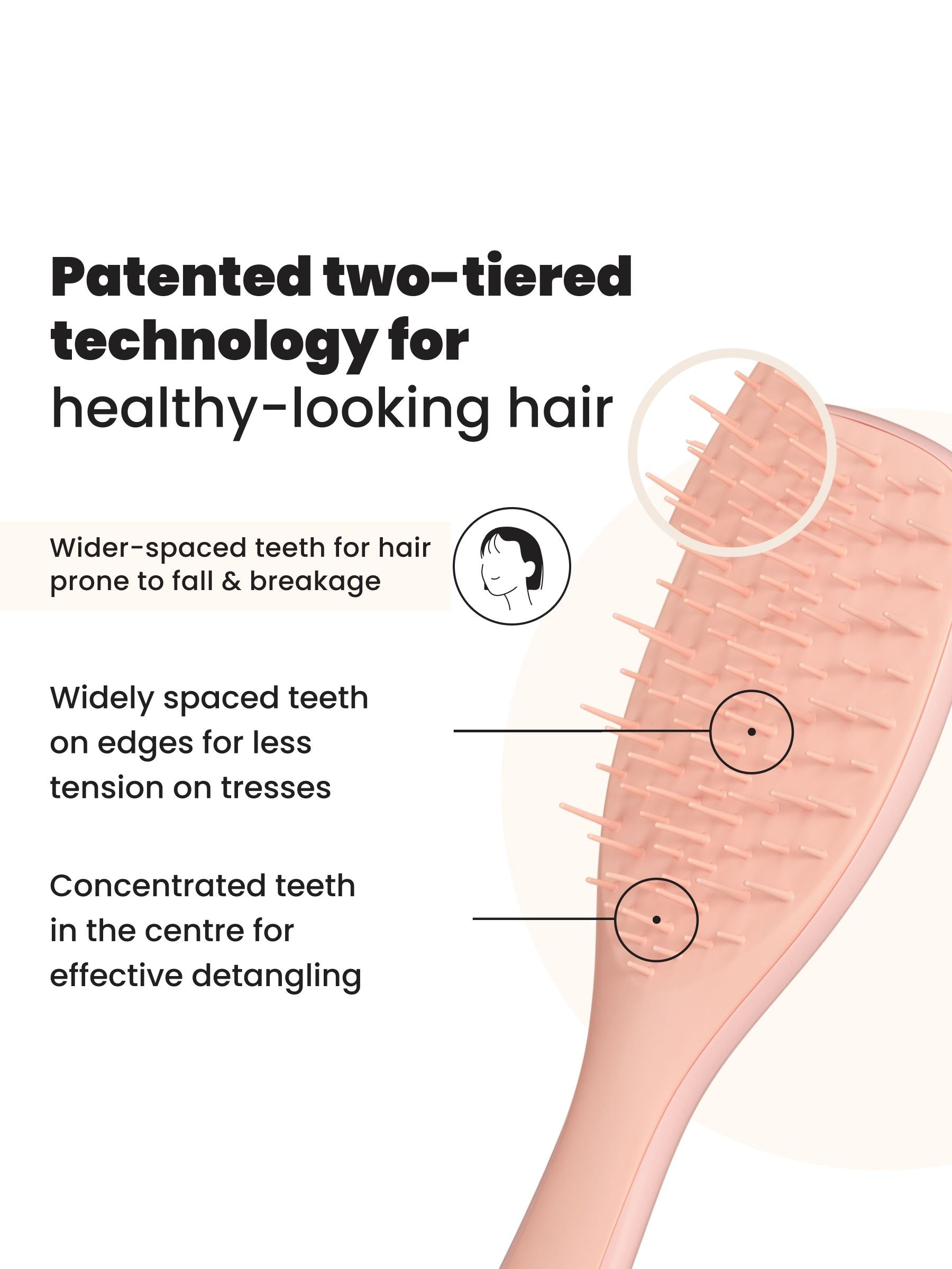 Tangle Teezer Extra Gentle hairbrush Saffron - British product