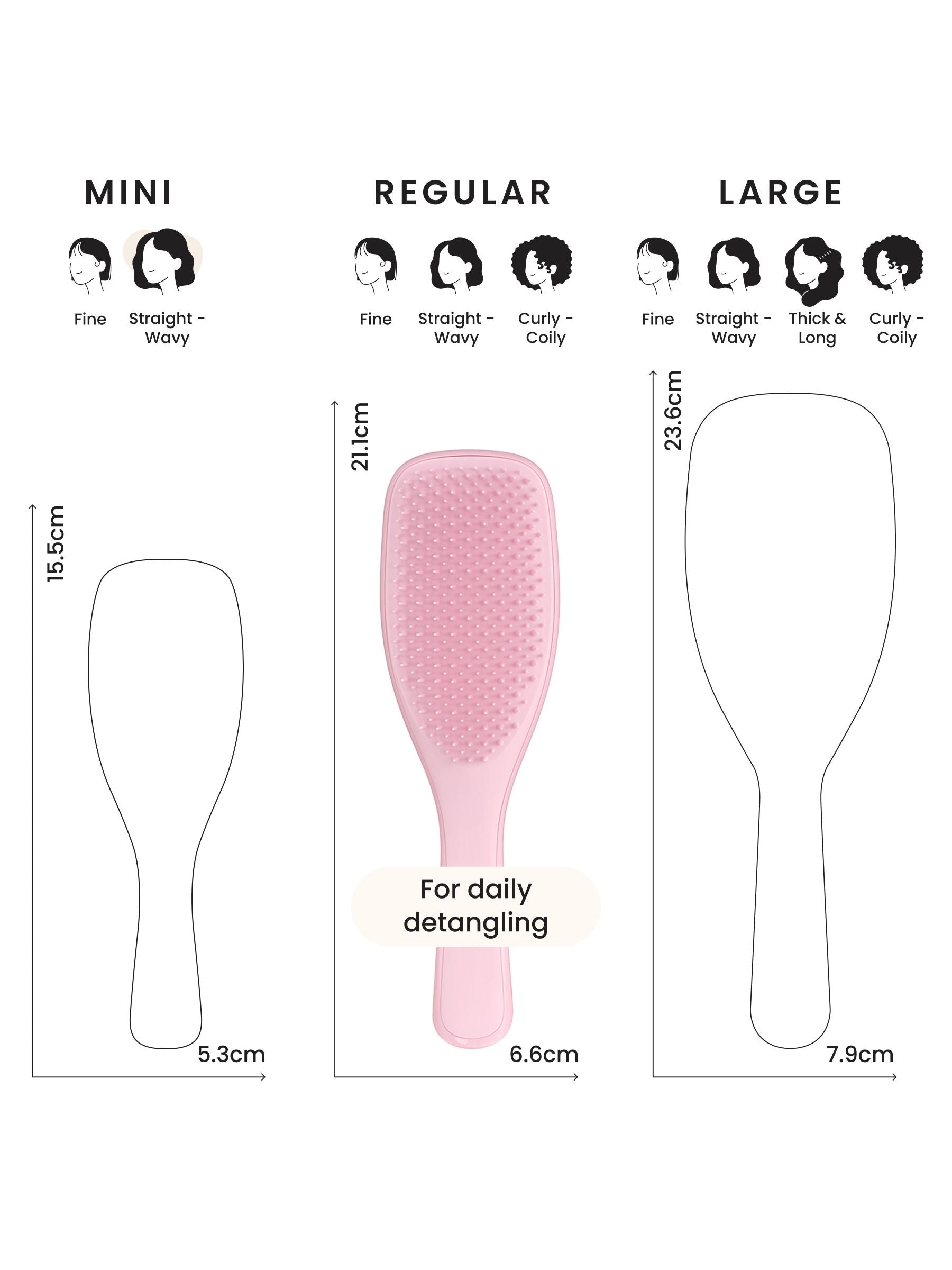 Tangle Teezer Ultimate Detangler Millennial Pink hairbrush (British brand)