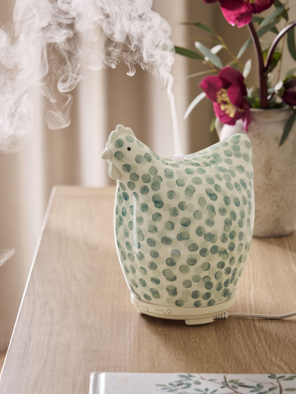 Pat The Chicken green electric diffuser, imported from the UK