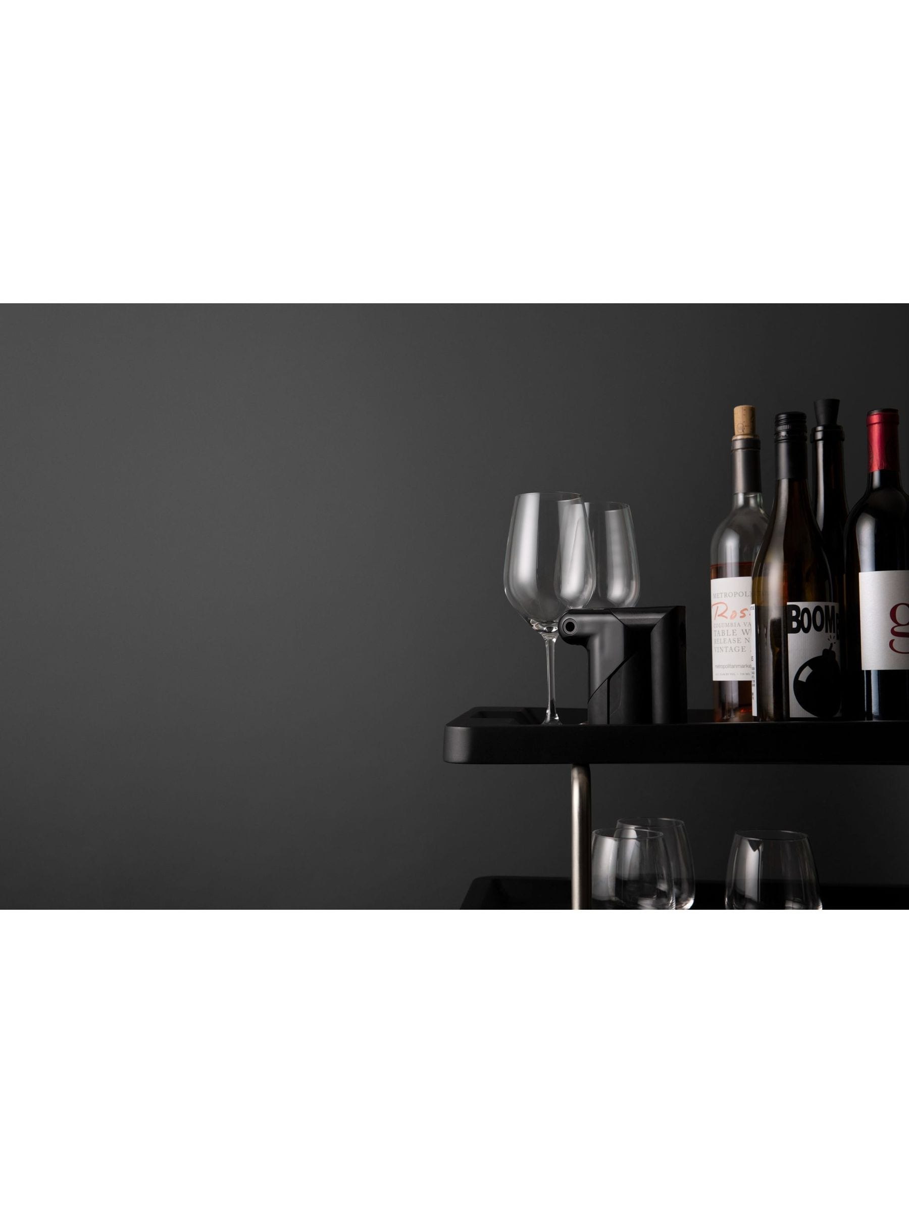 Mikasa Rabbit black lever corkscrew with foil cutter, imported from the UK