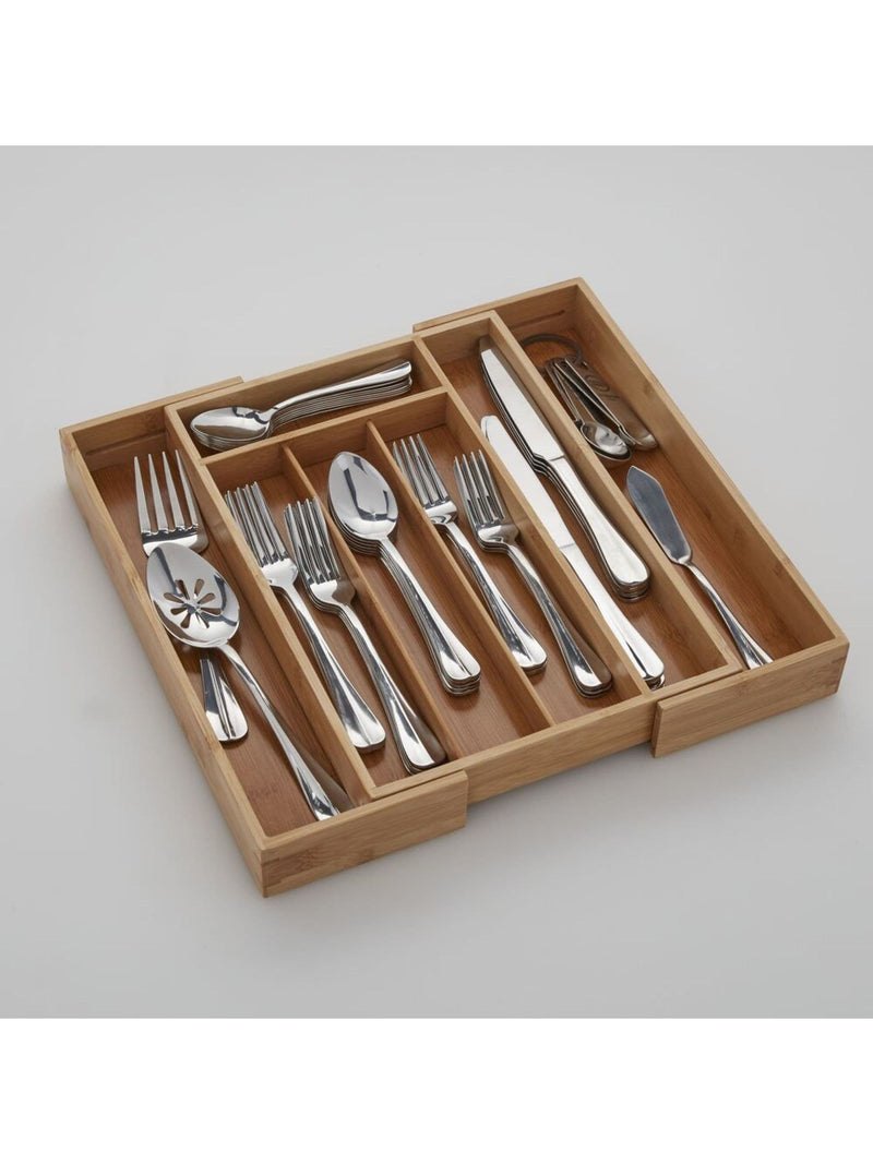 Copco expandable bamboo cutlery tray, UK version