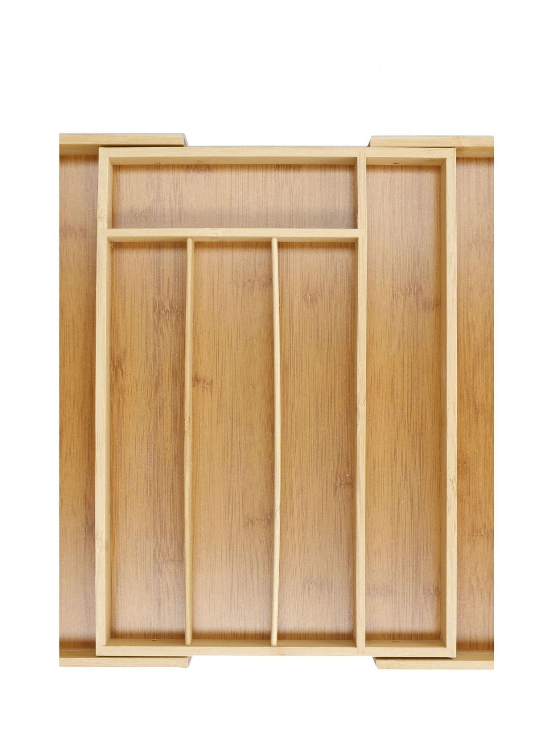 Copco expandable bamboo cutlery tray, UK version