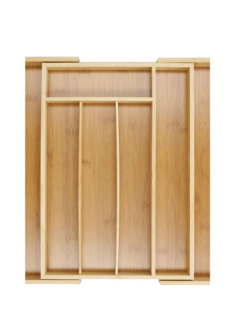 Copco expandable bamboo cutlery tray, UK version