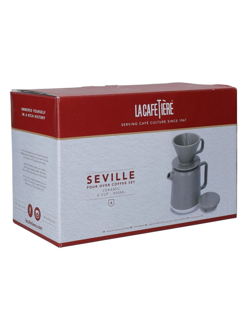 La Cafetiere cream pour-over coffee set 800ml - British product