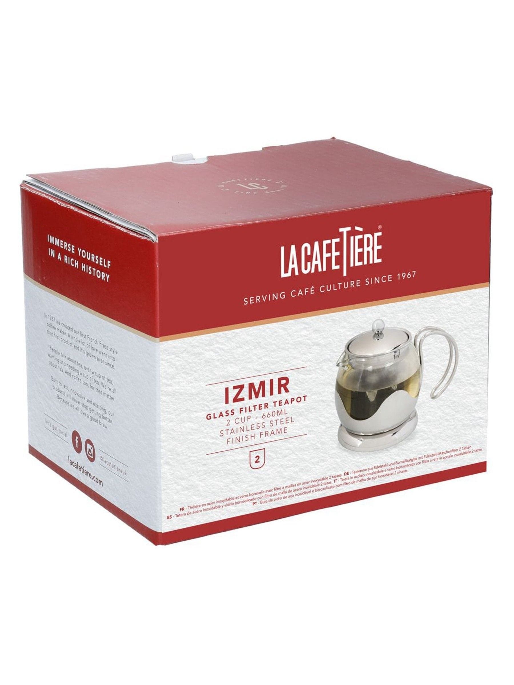 La Cafetiere 2-cup glass teapot with infuser, UK version