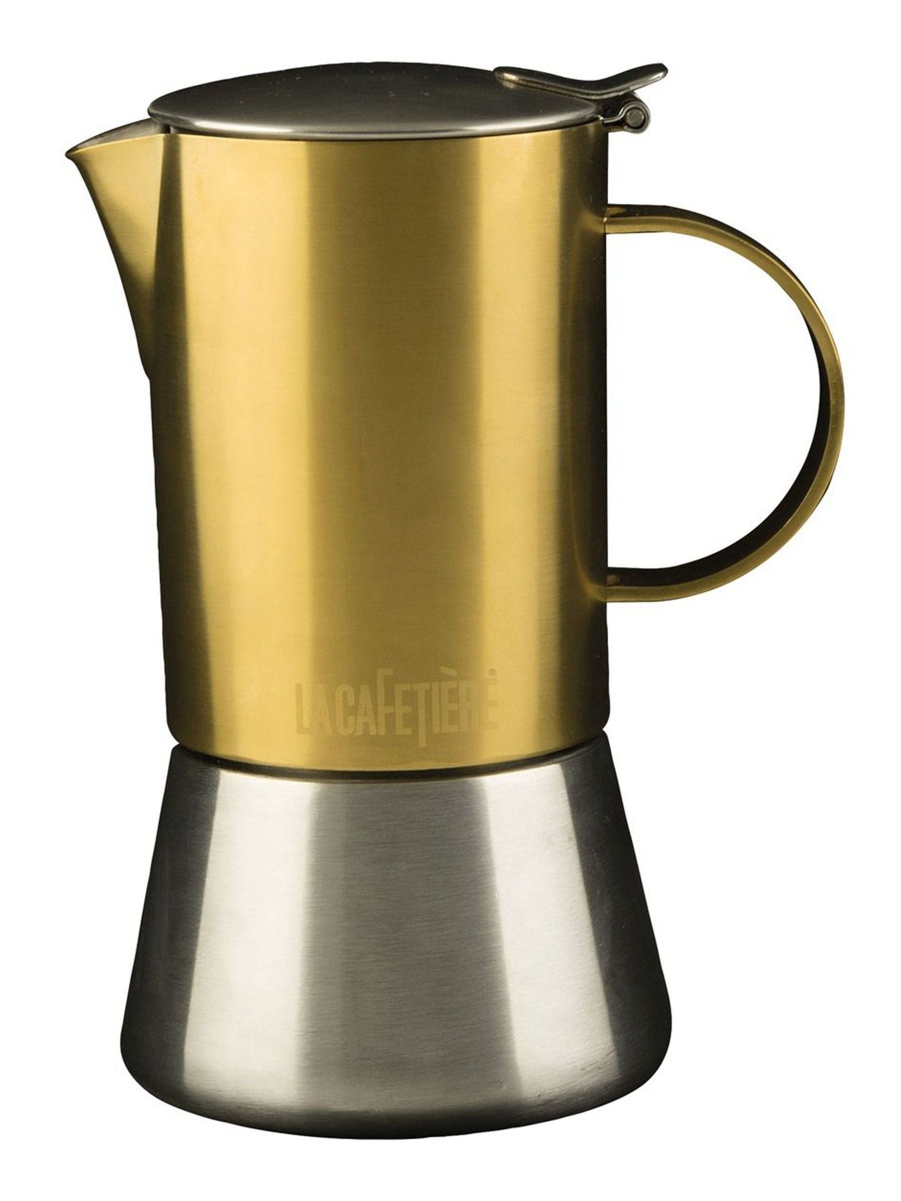 La Cafetiere Gold stovetop espresso maker 4 cup - British product