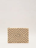 Phase Eight beaded cotton clutch bag - British product