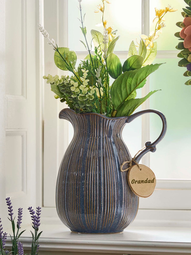 Dibor Aegean Fluted Pitcher Vase 24cm - British product