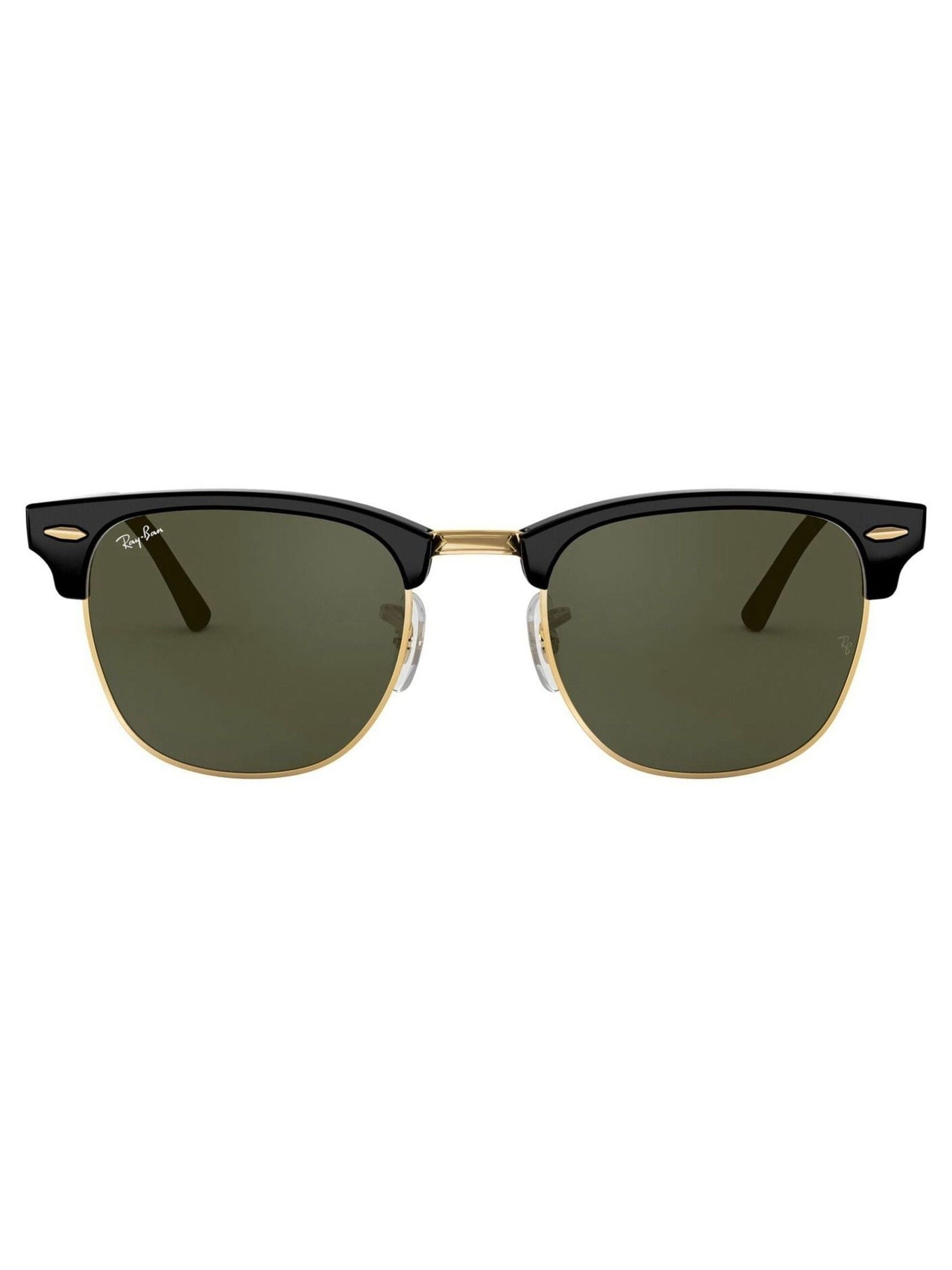 Ray-Ban Clubmaster square sunglasses black gold acetate (British brand)