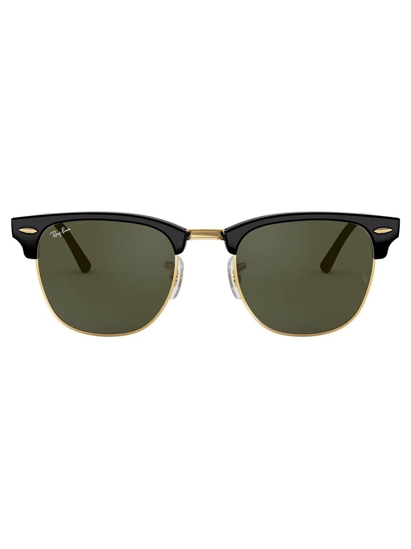 Ray-Ban Clubmaster square sunglasses black gold acetate (British brand)