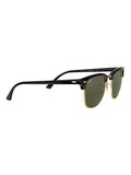 Ray-Ban Clubmaster square sunglasses black gold acetate (British brand)
