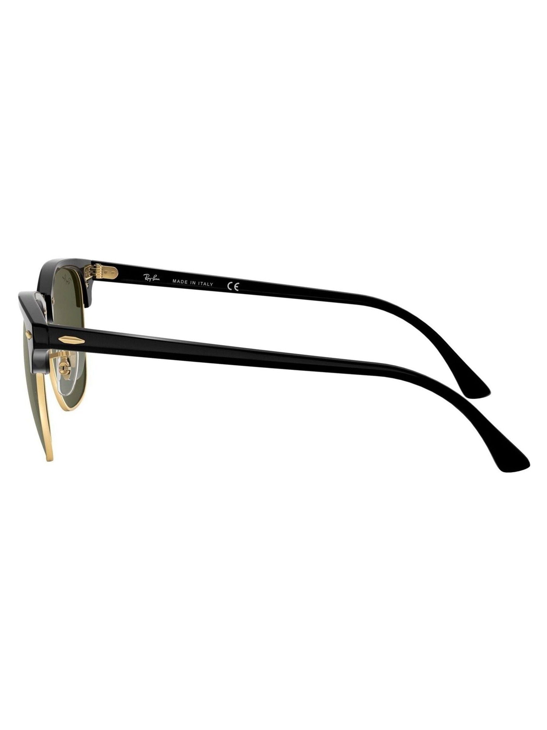 Ray-Ban Clubmaster square sunglasses black gold acetate (British brand)