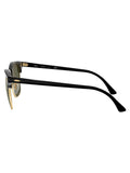 Ray-Ban Clubmaster square sunglasses black gold acetate (British brand)