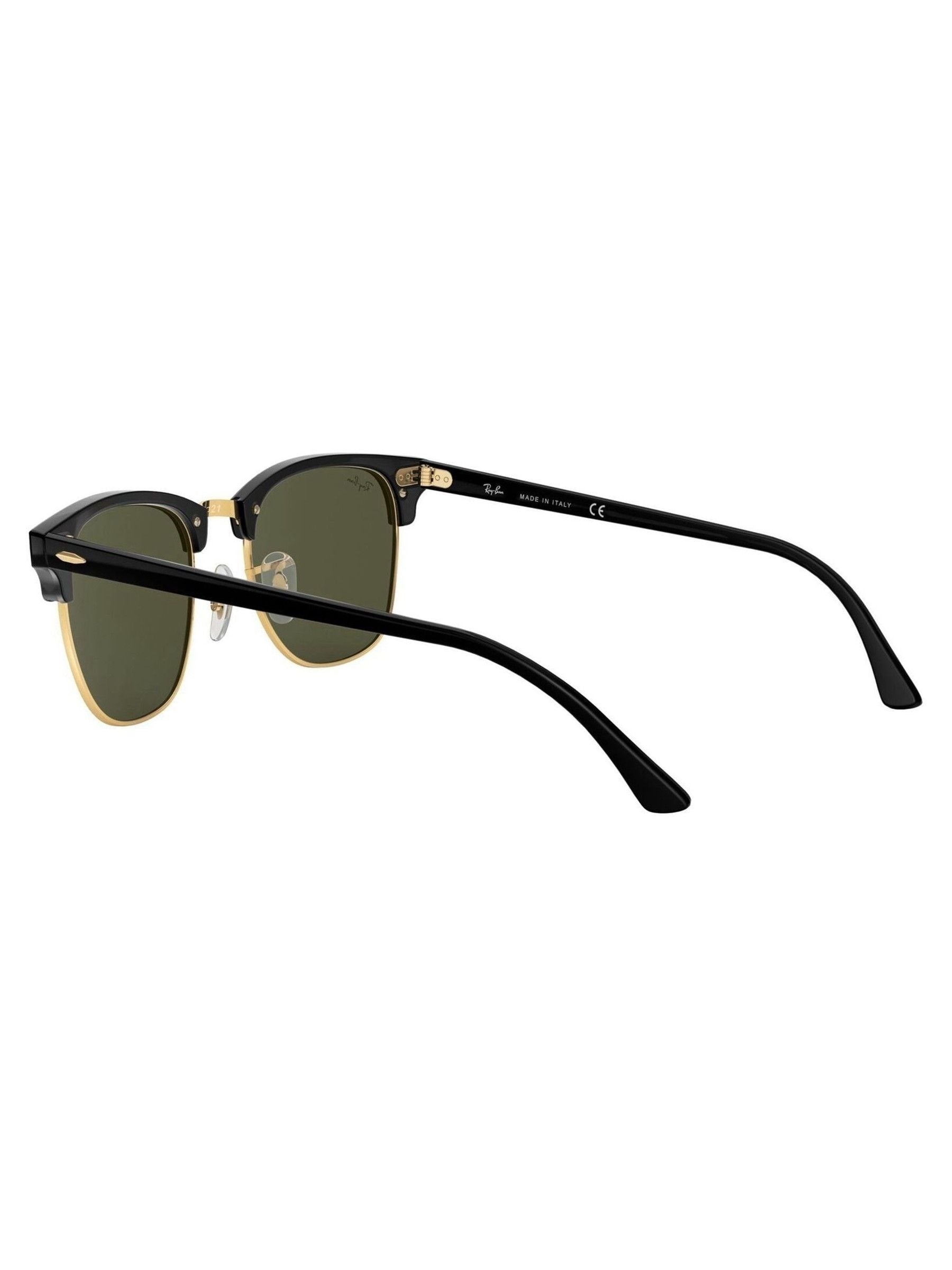Ray-Ban Clubmaster square sunglasses black gold acetate (British brand)