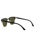 Ray-Ban Clubmaster square sunglasses black gold acetate (British brand)